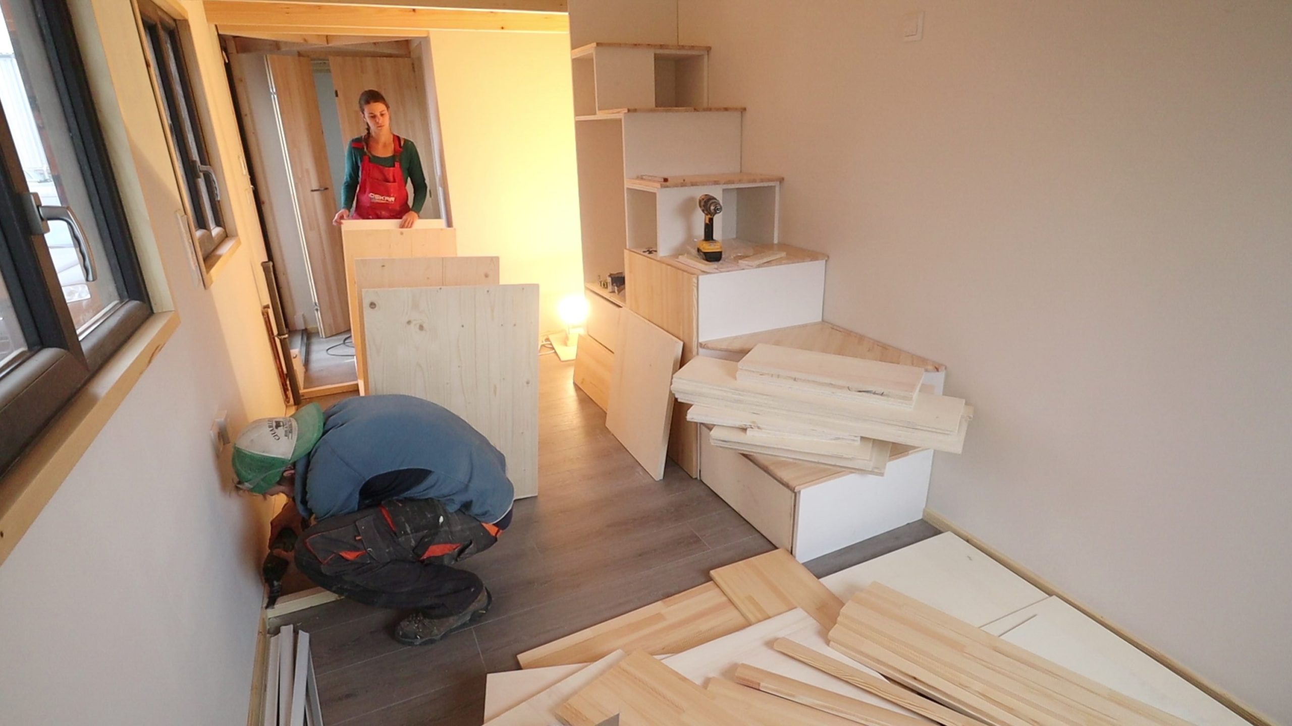 Building interior in Tiny House in Germany