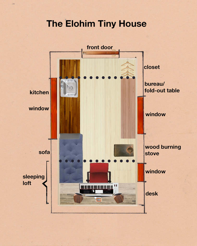 Design plans for Elohim tiny house