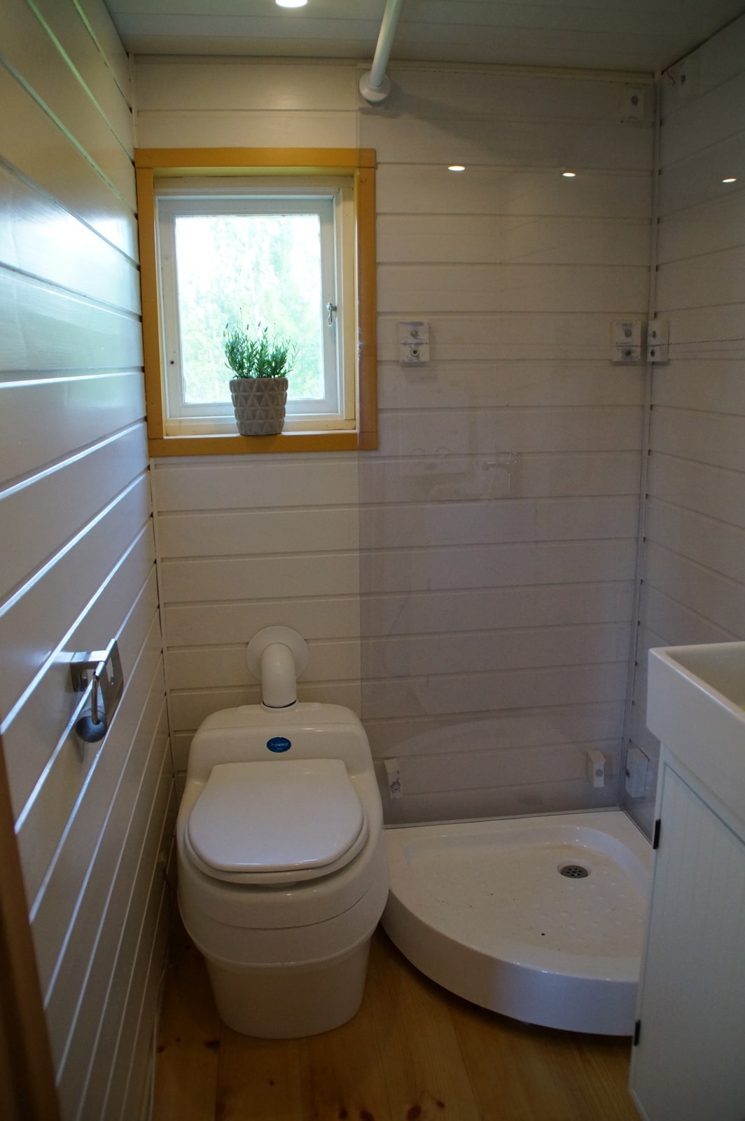 bathroom tiny house in sweden